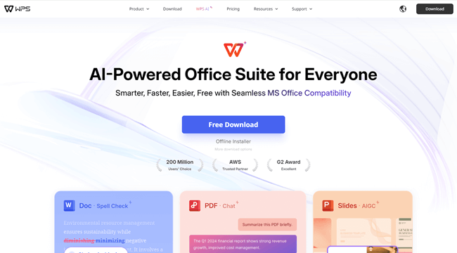 WPS Office 2025 free download