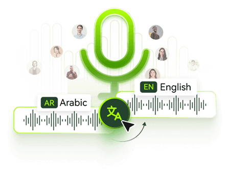 translate arabic to english speaking